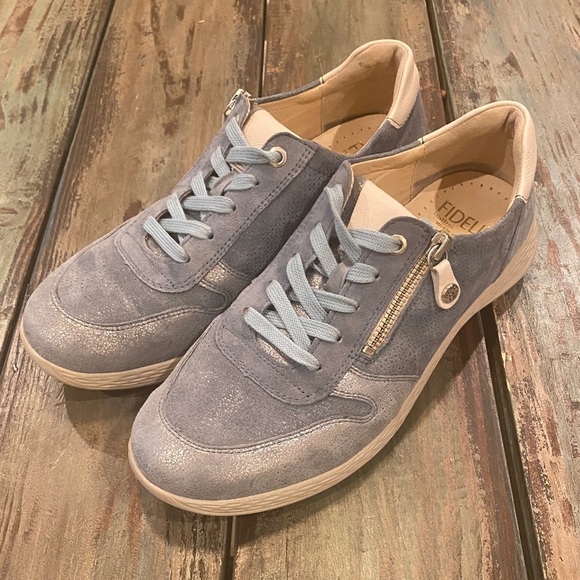 Fidelio US 9.5 (UK 7) Hallux Hi-Energy Sneakers Leather Shoes Blue Women’s
